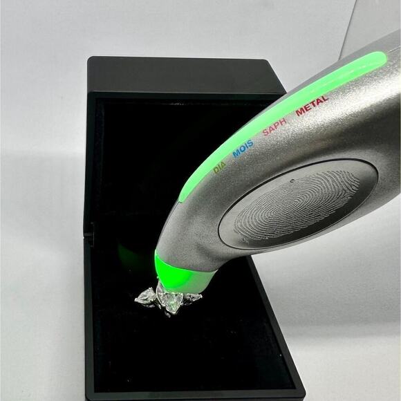 Moissanite Diamond Engagement Ring Marquis Cut Pear Three Stone GRA 18K Size 8 - Picture 3 of 11